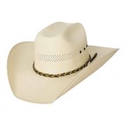 Bullhide Montecarlo Rodeo Round Up Gear Up 50X Straw Hat Natural