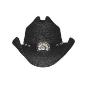Bullhide Montecarlo ItchyGoonie Straw Hat Black