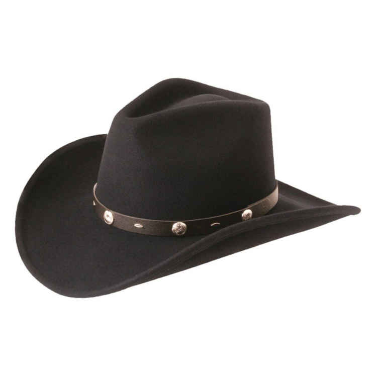 F&M Hat Company Silverado Rattler Felt Western Hat Black | Sunset Feed ...