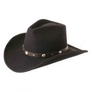 F&M Hat Company Silverado Rattler Felt Western Hat Black
