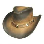 Bullhide Montecarlo Bunker Hill Leather Hat Tan