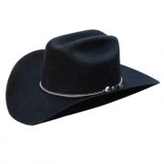 F&M Hat Company Silverado Bart Felt Western Hat Black
