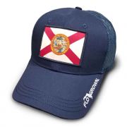 FloGrown Navy Flag Patch Trucker Hat