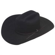 Ariat Western Cowboy Hat Adult 6X Rabbit Fur - Black