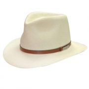 F&M Hat Company Black Creek Toyo Straw Hat Ivory