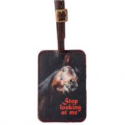 Phunky Horse Stop Looking At Me Luggage Tag