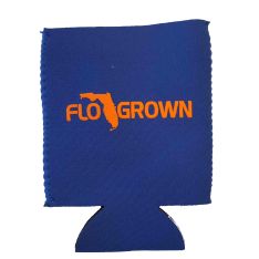 FloGrown Gator Drink Koozie Blue and Orange