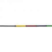 Camelot Rainbow Rubber Reins with Leather Stops