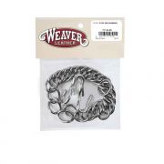 Weaver Leather Stainless Steel Double Link Curb Chain and Hooks