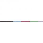 Camelot Ice Rainbow Rubber Reins with Leather Stops