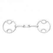 Centaur Stainless Steel Loop Ring French Link Mouth Gag Bit
