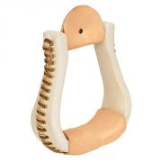 Weaver Rawhide Leather Covered Stirrups Bell