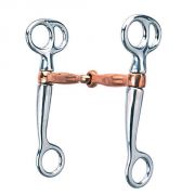 Weaver Tom Thumb Snaffle Bit Copper Mouth Stainless Steel