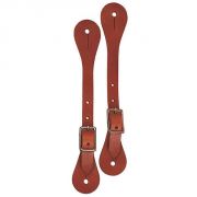 Weaver Single Ply Ladies and Youth Spur Straps Russet