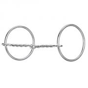 Weaver All Purpose Ring Snaffle Bit Thin Twisted Wire Mouth Stainless Steel