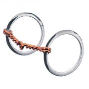 Weaver All Purpose Ring Snaffle Bit Single Twisted Copper Wire Mouth