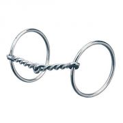 Weaver All Purpose Ring Snaffle Bit Single Twisted Wire Mouth