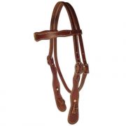 Berlin Custom Leather Oiled Browband Cowboy Headstall