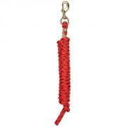 Weaver Poly Lead Rope Red Black Speckle 10ft