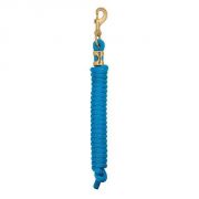 Weaver Poly Lead Rope Hurricane Blue Solid 10ft