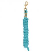 Weaver Poly Lead Rope Turquoise Solid 10ft