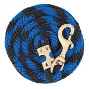 Weaver Value Poly Lead Rope Black Blue Striped 8ft
