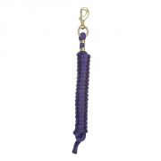 Weaver 7ft Poly Lead Rope with Solid Brass Snap Purple Solid