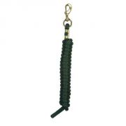 Weaver 7ft Poly Lead Rope with Solid Brass Snap Hunter Green Solid