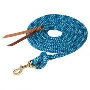 Weaver Cowboy Lead With Snap Navy Royal Blue Turquoise 10ft