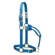 Weaver Original Adjustable Chin and Throat Snap Halter French Blue Yearling Horse
