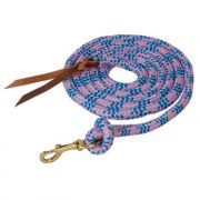 Weaver Cowboy Lead With Snap Turquoise Purple Diva Pink 10ft
