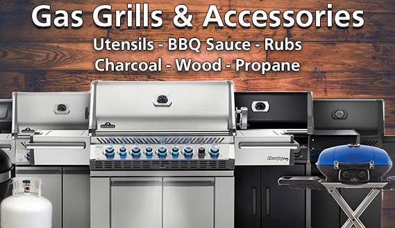 Gas Grills | Griddles | Grilling Accessories | BBQ Sauce | Charcoal & Wood | Propane