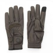 Ovation LuxGrip StretchFlex Riding Synthetic Leather Gloves Brown