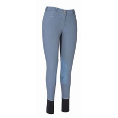 TuffRider Ladies Light Cotton Lowrise Knee Patch Breeches Smoke