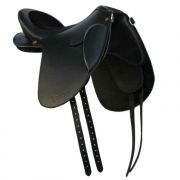 Kuda Saddlery Master Flex Paso Fino Saddle Black 18in