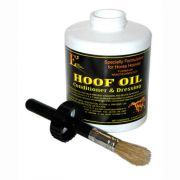 E3 Elite Equine Products Hoof Oil Conditioner and Dressing with Brush 32oz