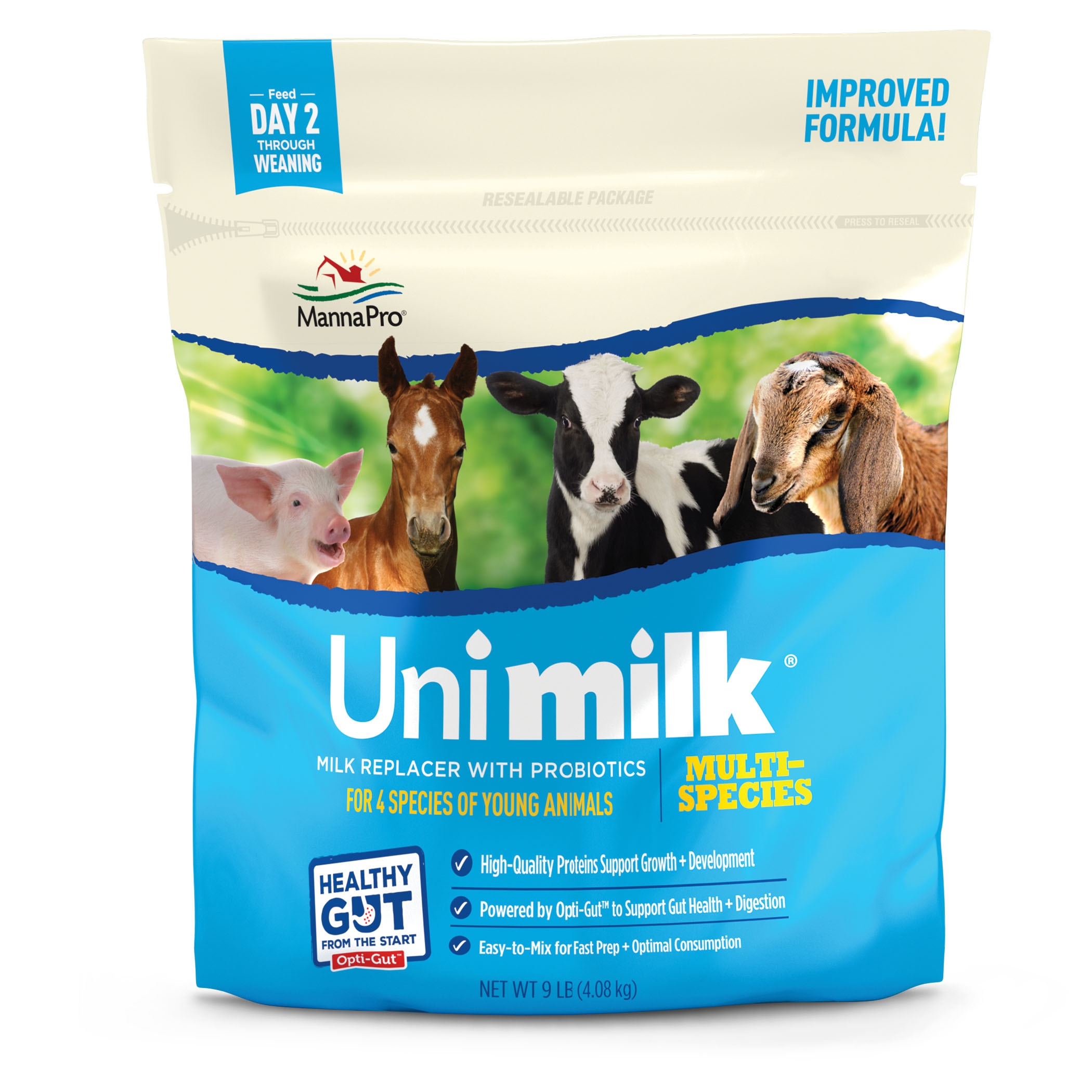 Manna Pro Unimilk Multi Species Milk Replacer 3lb | Sunset Feed & Supply