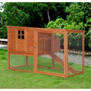 Solid Fir Wood 11.8 Square Feet Chicken Coop with Chicken Run