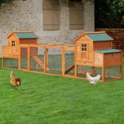 27 Square Feet Chicken Coop with Chicken Run For Up To 8 Chickens