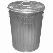 Little Giant Galvanized Garbage Can with Lid 20 Gallon