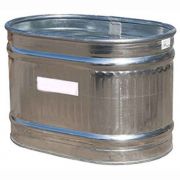 Galvanized Steel Round End Stock Tank 65 Gallons