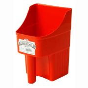 Little Giant Plastic Enclosed Feed Scoop Red 3 Quart