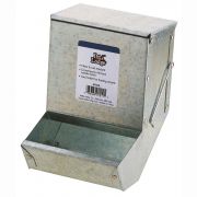 Pet Lodge Metal Small Animal Feeder with Lid 5 Inch