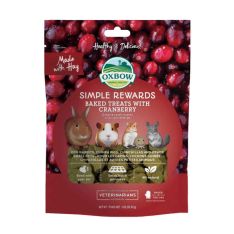 Oxbow Simple Rewards Baked Treats With Cranberry 2oz