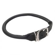 Coastal Pet Products Rolled Leather Circle T Dog Collar Small