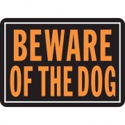 Hy Ko Products Aluminum Beware of Dog Sign 10x14