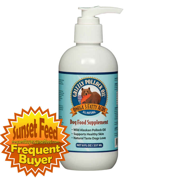 Grizzly Wild Alaskan Pollock Oil Skin and Coat Dog Supplement 16oz ...