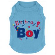 Birthday Boy Dog Shirt Blue