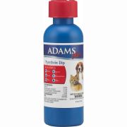 Adams Plus Pyrethrin Dip for Fleas Ticks and Lice 4oz