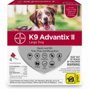 K9 Advantix II Flea and Tick Treatment Large Dog 55lb 4ct